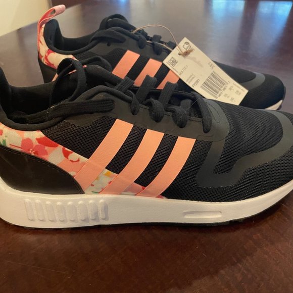 NWT ADIDAS G SMOOTH RUNNER FLORAL Athletic Shoes Size 6 - Picture 4 of 10